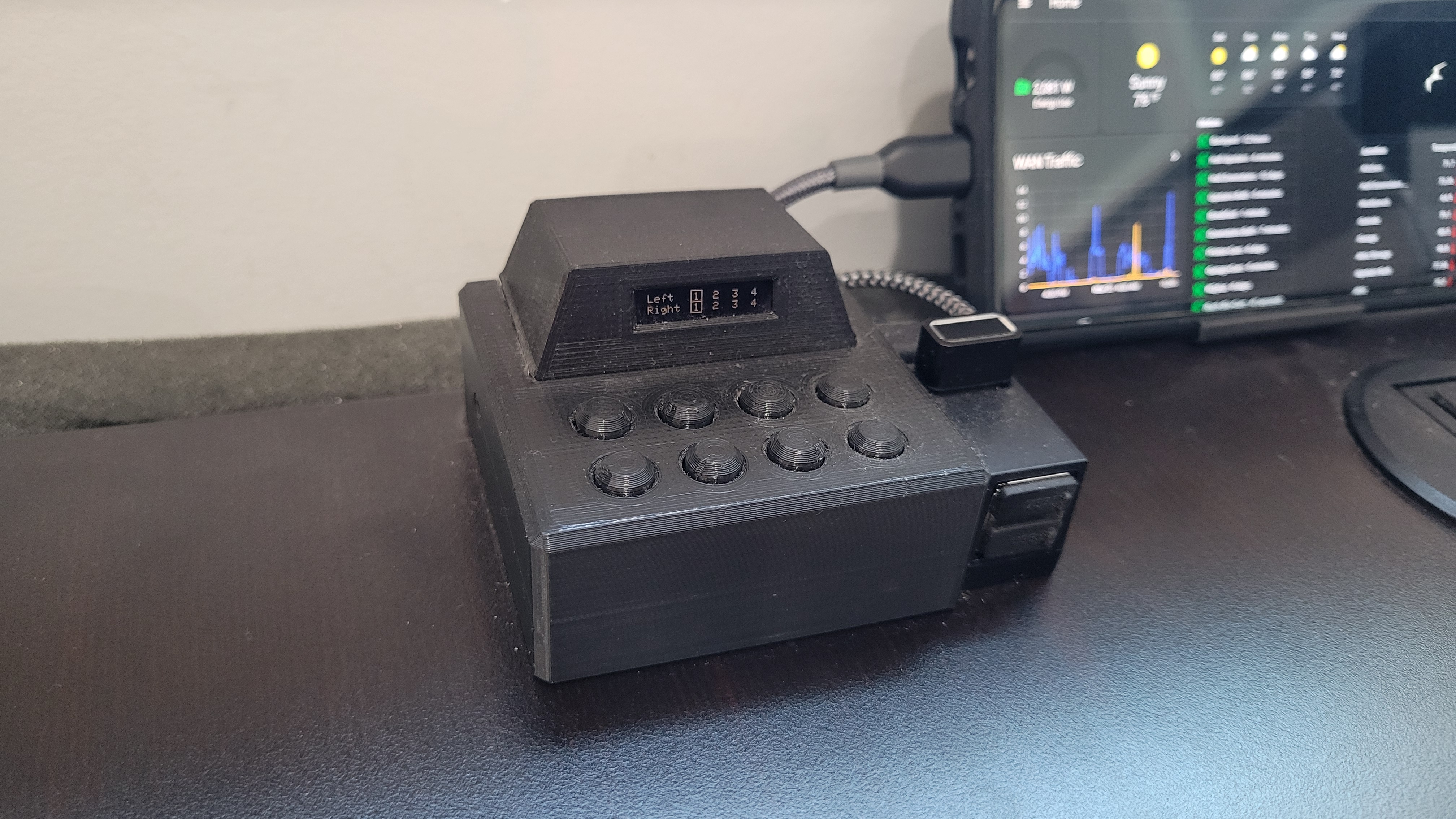 The KVM switchinator takes up only about 2.5" x 2.5" of desk space